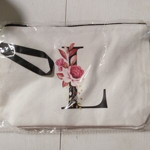 Monogram Cosmetics Bag Letter L